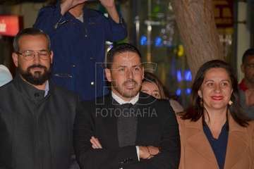 Encendido de la decoración navideña e inauguración del belén canario de Los Llanos  (Foto Francisco Javier Santana)